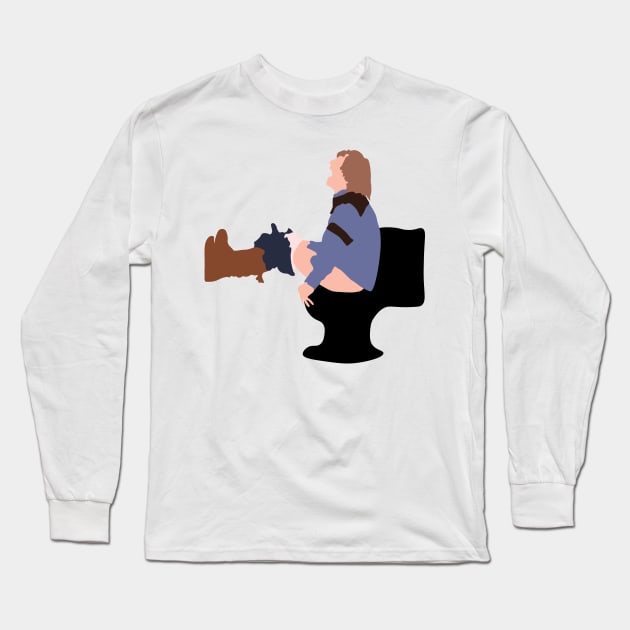 Harry on the Toilet Long Sleeve T-Shirt by FutureSpaceDesigns